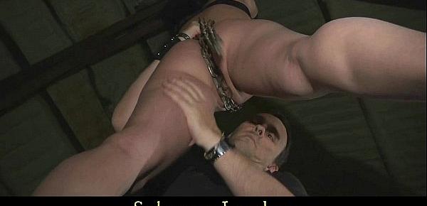  Anal punishment for slave Anabell submitted to bdsm dungeon fuck